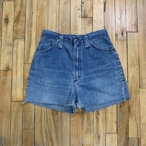 Vintage wrangler denim shorts 28” waist